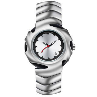 JOKER CAT Blade Warrior Quartz Movement Watch Unisex White Dial