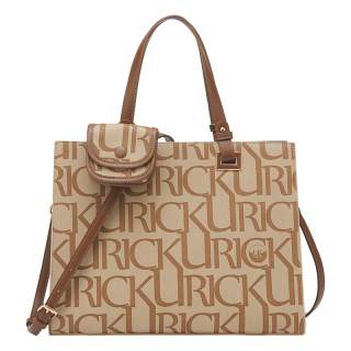 YEARCON Artificial Leather Crossbody Handbag Large Women's Khaki