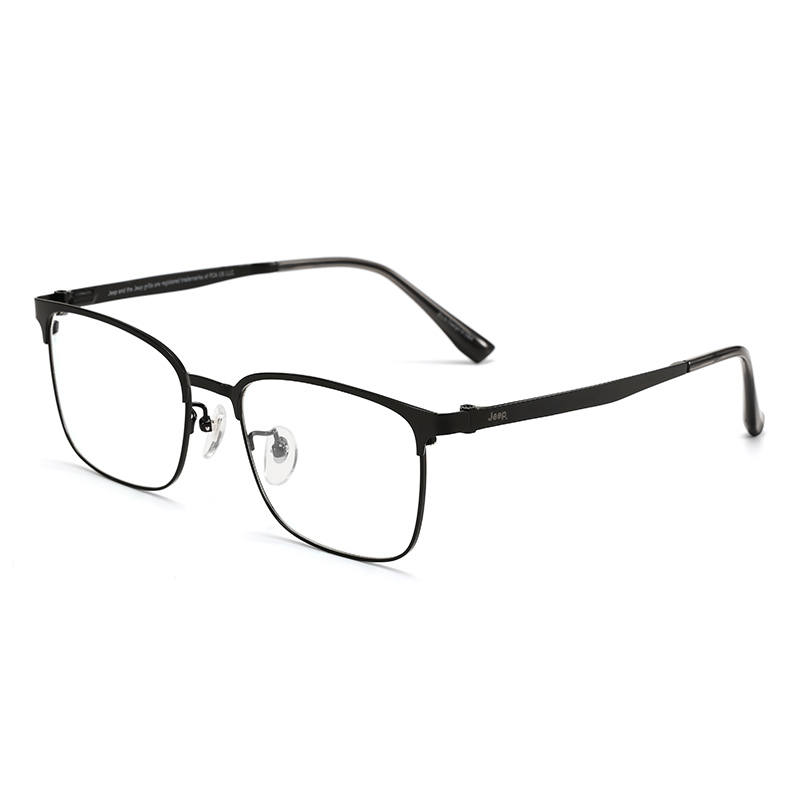 Jeep Jeep Stainless Steel Β Titanium Irregular Shape Eyeglass Frames Unisex Gold