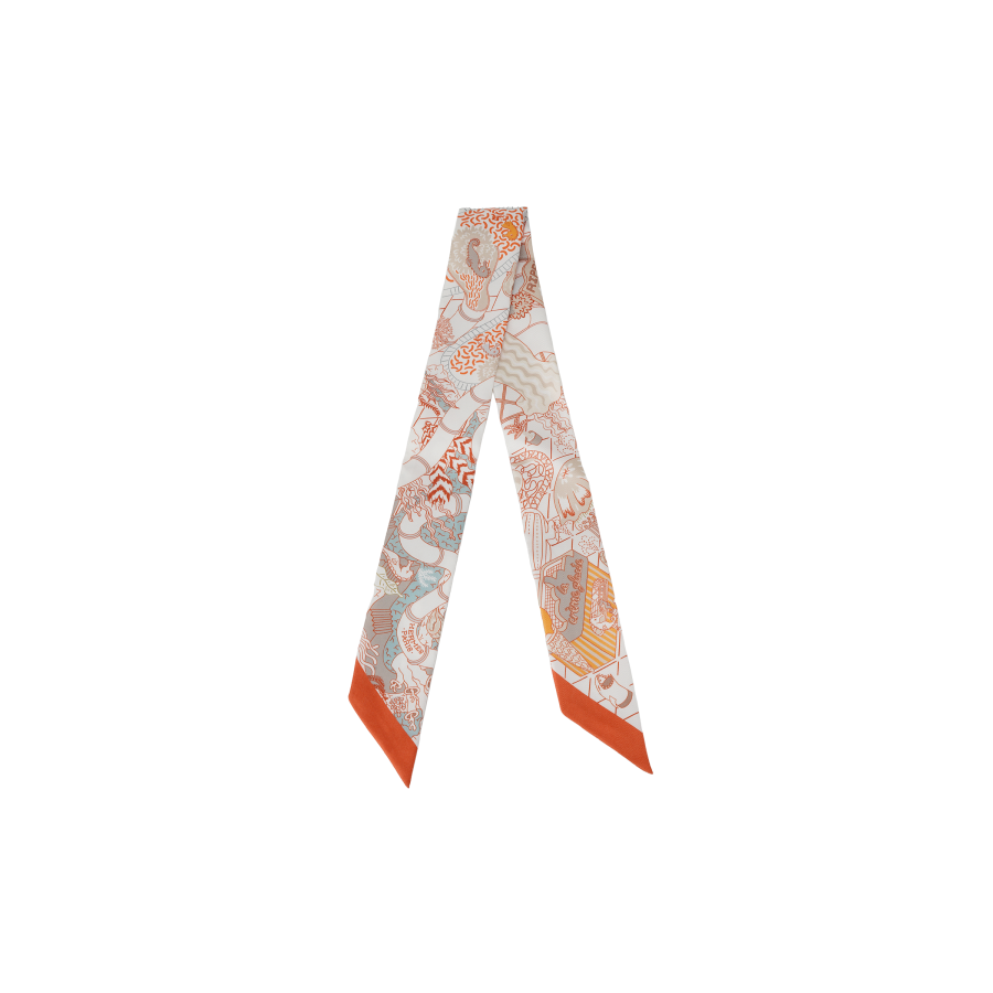 HERMES HERMES Splash Park Twilly Scarves Women's Multicolor