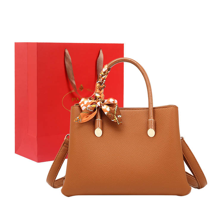 PAYOT Synthetic Leather Handbag One Shoulder Crossbody Regular Women's Brown