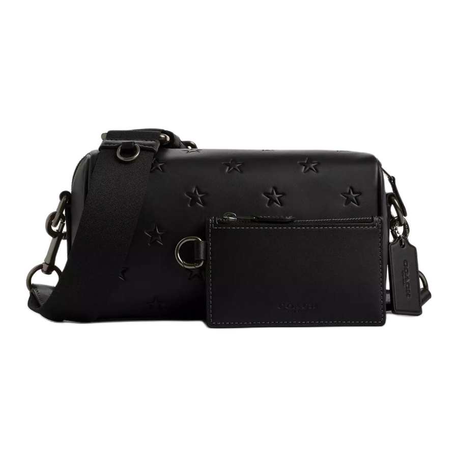 COACH Smooth Calfskin Crossbody Bags Small Men's Black