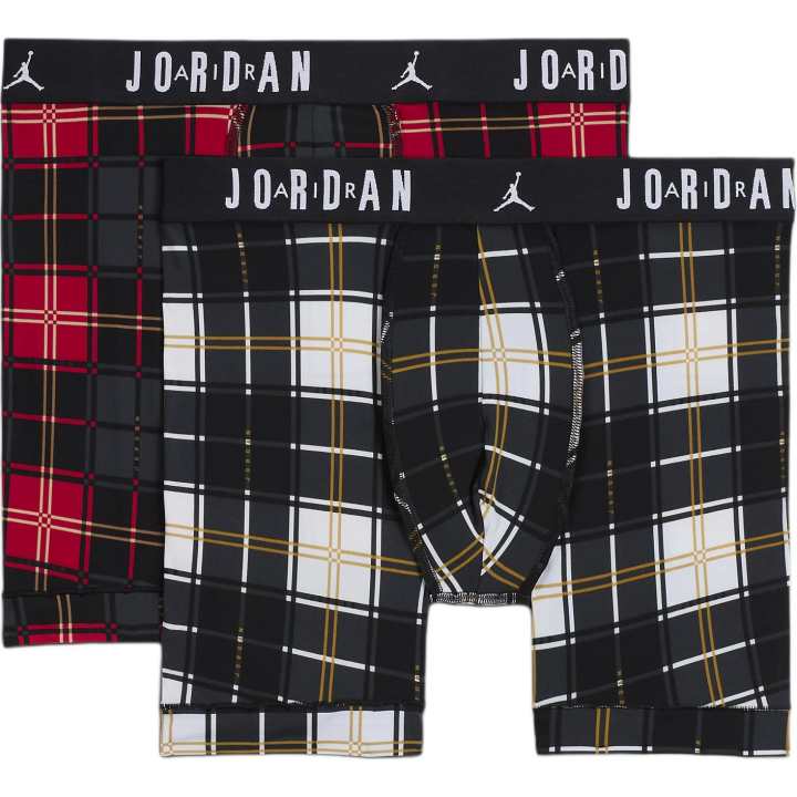 Jordan Jordan Dri FIT Men's Plaid Boxer Briefs 2 Pack