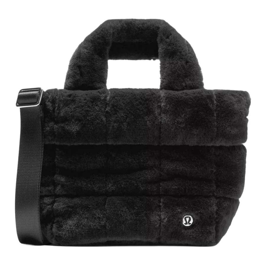 Lululemon Quilted Recycled Polyester Shoulder Bag, Crossbody Bag, Handbag Mini Women's Black