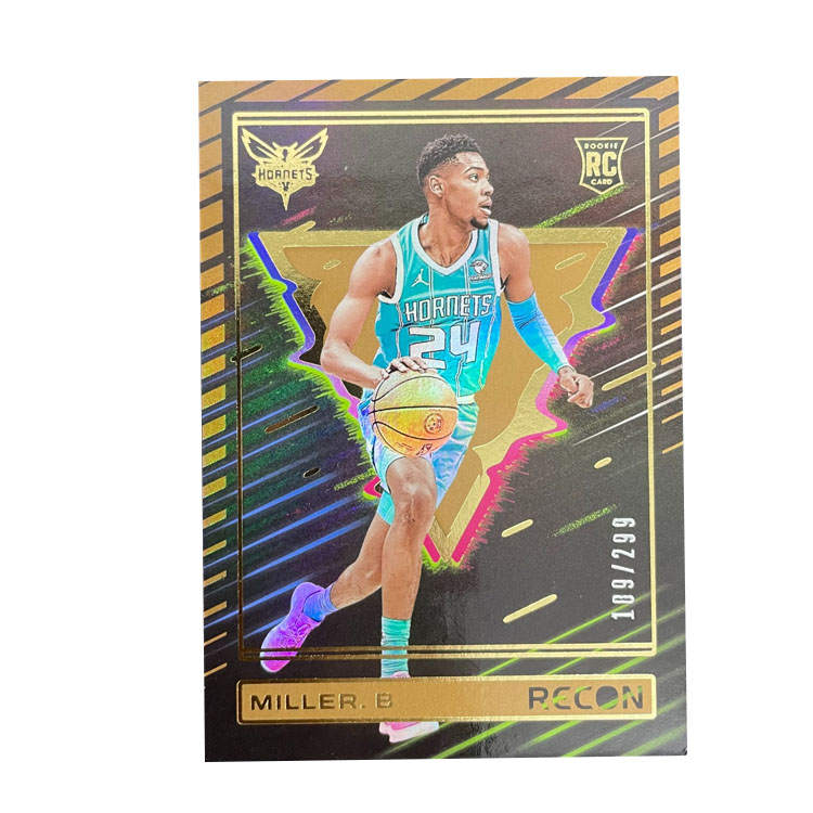 PANINI 2023 24 Rising Stars RC Brandon, Miller 109/299 Serial, Hornets Best Rising Stars Card, Card Condition Pass