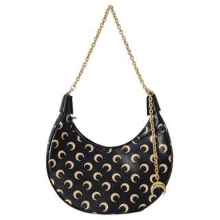 Marine Serre All-Over Moon Printed Zipped Shoulder Bag