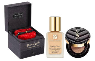 ESTEE LAUDER Premium Matte Black Rose Box Makeup Sets Oil Control Long Lasting Concealing