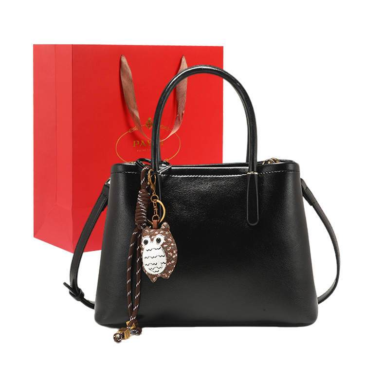 PAYOT Microfiber Synthetic Leather Handbag One Shoulder Crossbody Regular Women's Black
