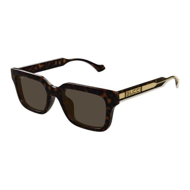 GUCCI GUCCI Square Sunglasses Men's Turtle Shell