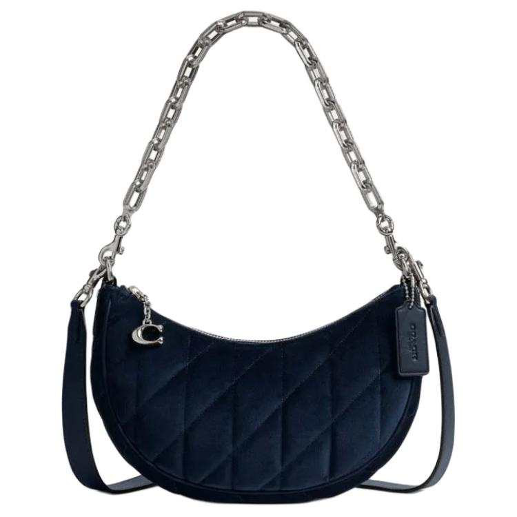 COACH Mira Fabric Crossbody Bag, Shoulder Bag Medium Women's Blue
