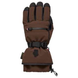 Moncler Grenoble Nylon, Silicone, Sheepskin, Polyamide, Elastane, Polyester, Cotton, Fabric Gloves Men's Brown