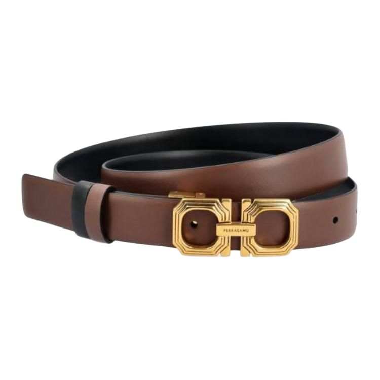 Ferragamo Ferragamo Gancini Buckled Reversible Belt