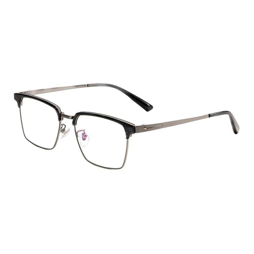 Jeep Β Titanium+Silicone Browline Optical Lens T5067 Men's Gray