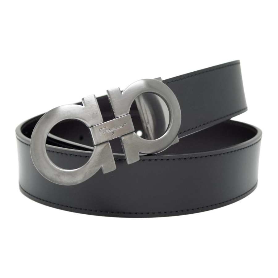 Ferragamo FERRAGAMO Leather Belts Men's Black