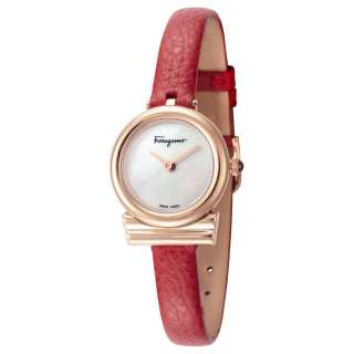 FERRAGAMO Wrist Watch Quartz Movement Leather Strap 22mm Mother of Pearl Color Watch Dial Women's Watch 30m Waterproof