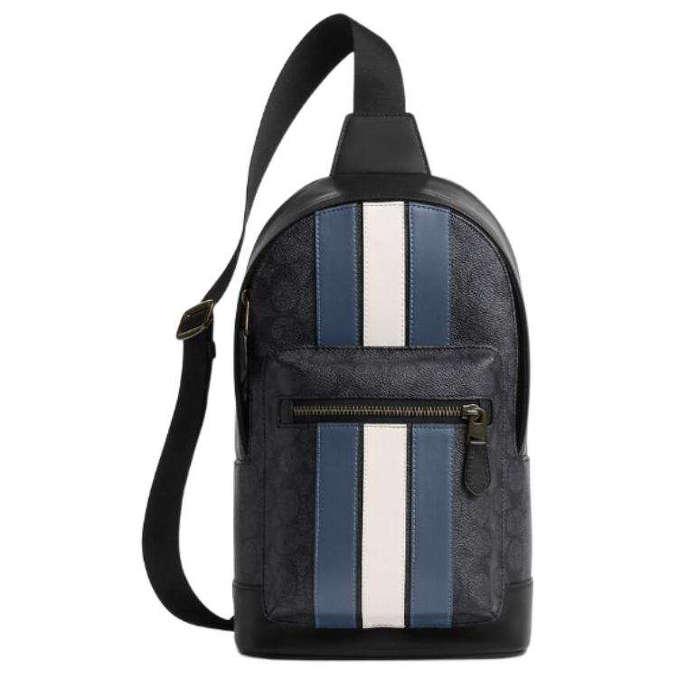 COACH West Leather Crossbody Bags Small Men's Black
