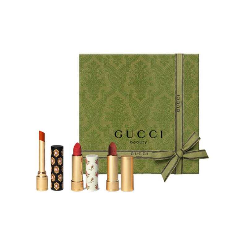 GUCCI Golden Tube Lipstick Lip Balm Gift Box Sets Natural Complexion