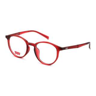 Levis TR 90 Round Eyeglass Frames Unisex Red