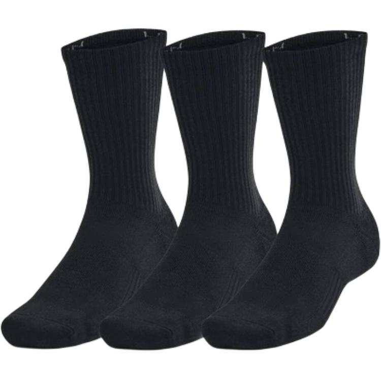 Under Armour Under Armour Crew Socks Unisex 3 Pack Black