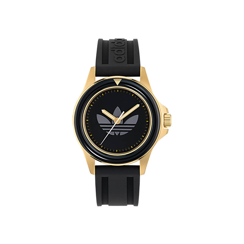 Adidas Originals Adidas Originals Adidas Wrist Watches Quartz Movement Silicone Strap 44mm Black Dial Unisex