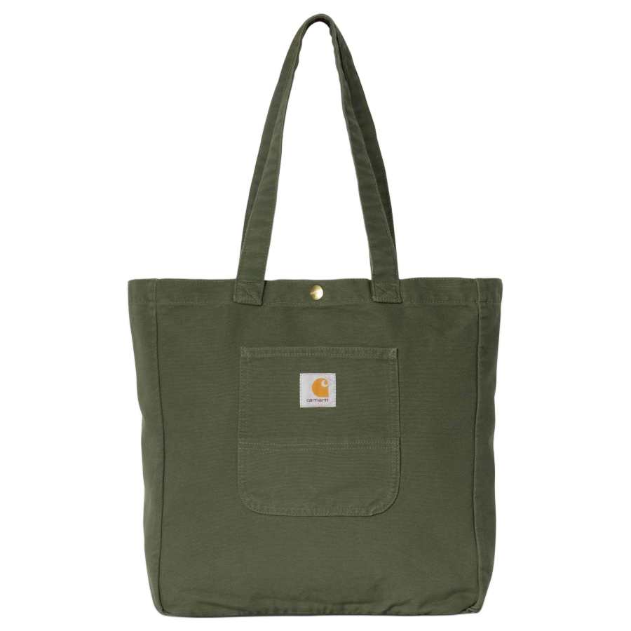 Carhartt WIP Cotton Tote Bag, Shopping Bag, Shoulder Bag, Handbag Unisex Olive Green