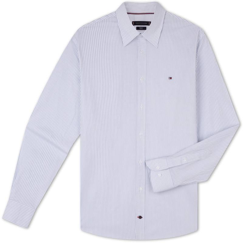 Tommy Hilfiger Shirt Men's Blue White Stripes