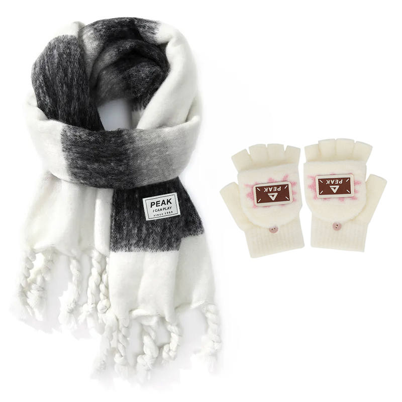 PEAK PEAK Polyester Knit Scarves Unisex