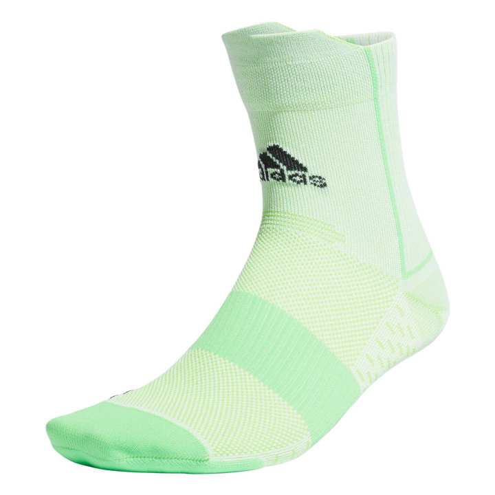 Adidas Adidas Running Socks Unisex 1 Pack White/Bright Green