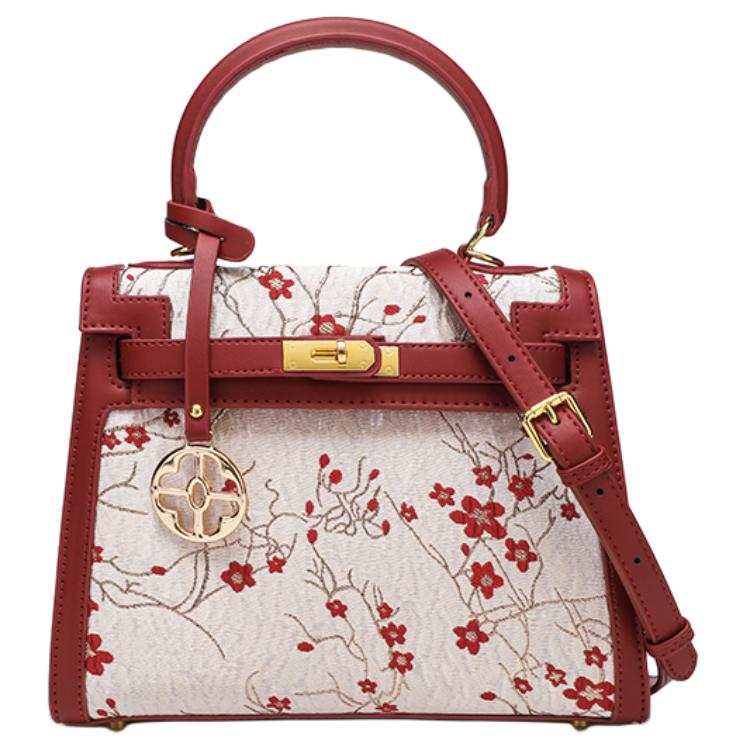 PAYOT Microfiber Synthetic Leather Wedding Bag Handbag Regular Women's Burgundy