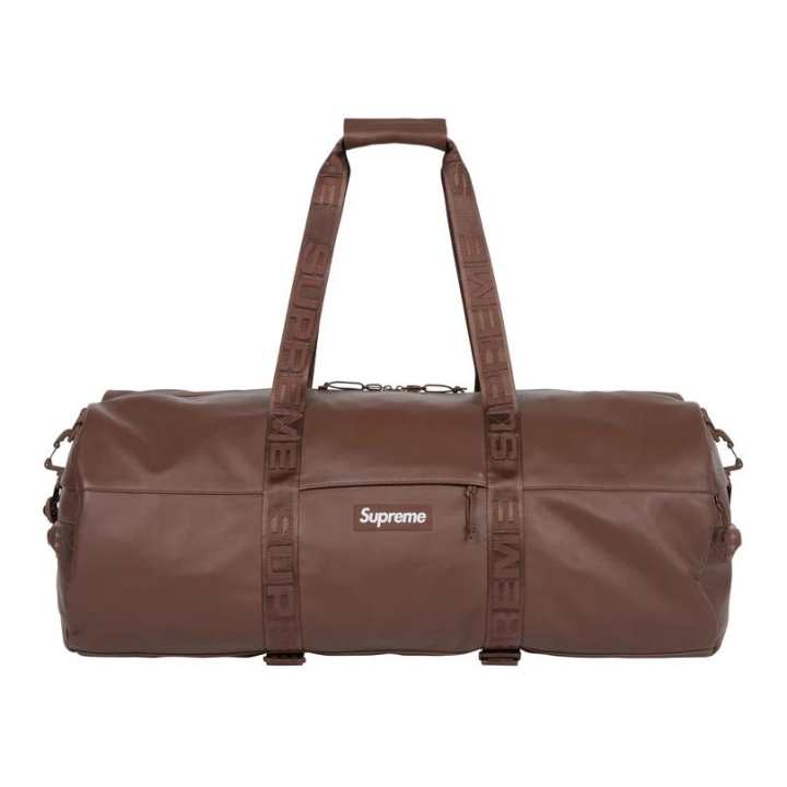 Supreme Supreme 42L Cow Leather Travel Bag Unisex Brown