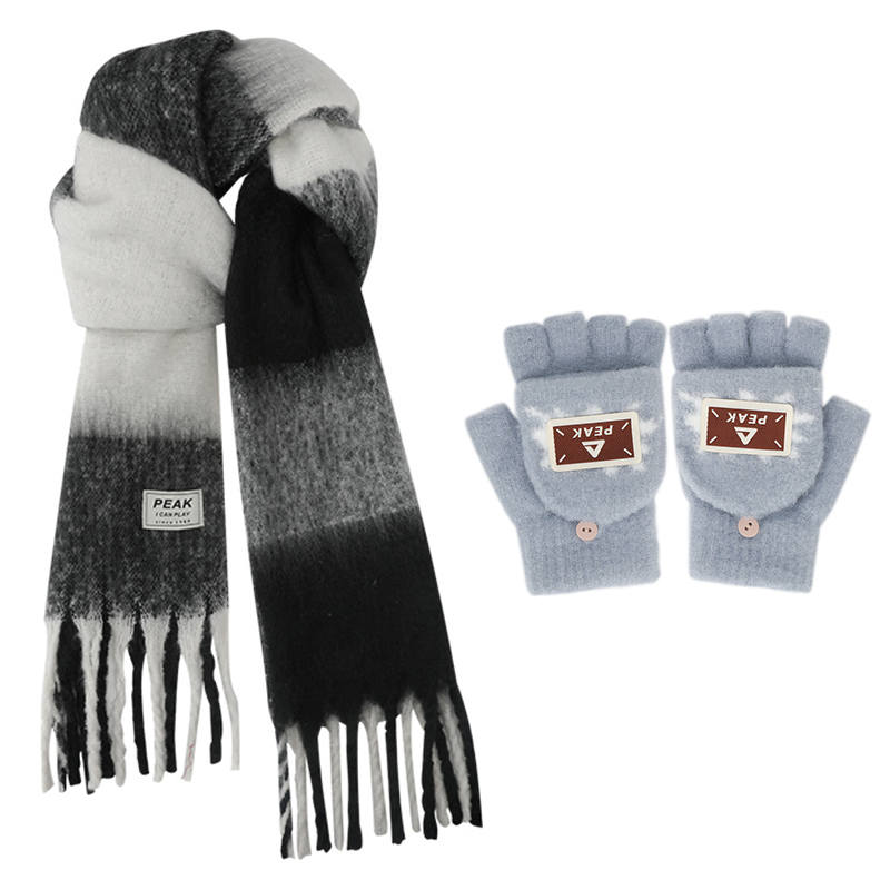 PEAK PEAK Polyester Knit Scarves Unisex