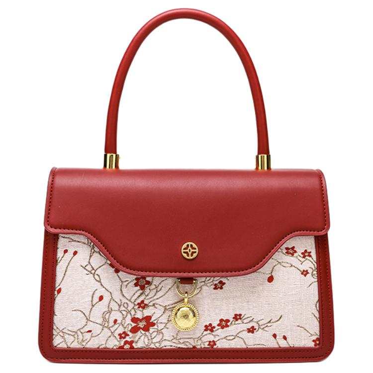 PAYOT Microfiber Synthetic Leather Wedding Bag, Shoulder Bag, Crossbody Bag, Handbag Regular Women's Burgundy