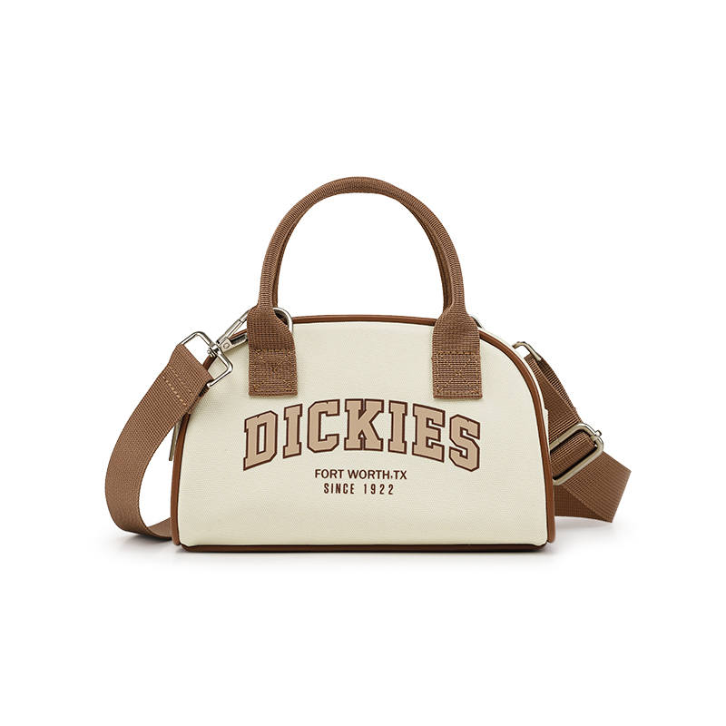 Dickies Oxford Bowling Bag, Boston Bag, Handbag, Crossbody Bag Women's Black White/Apricot Brown/Apricot Green