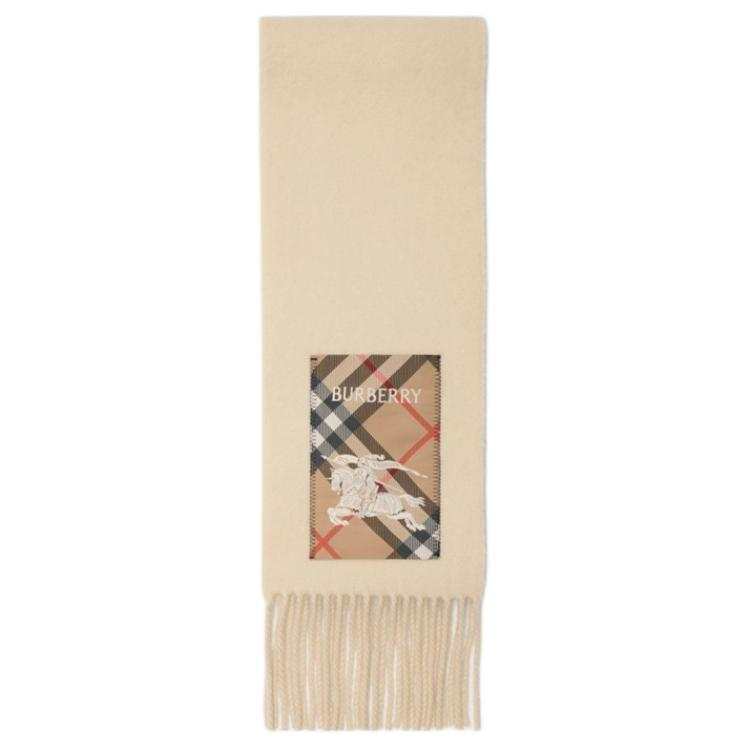 Burberry cashmere fringed scarf