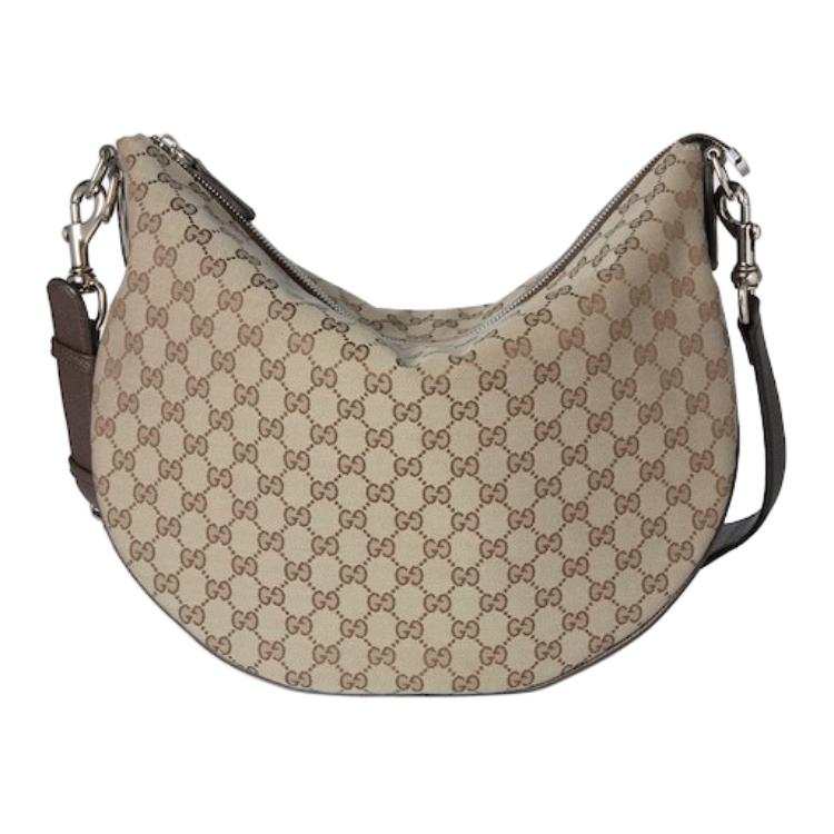 GUCCI Canvas Crossbody Bag, Shoulder Bag Medium Women's Beige