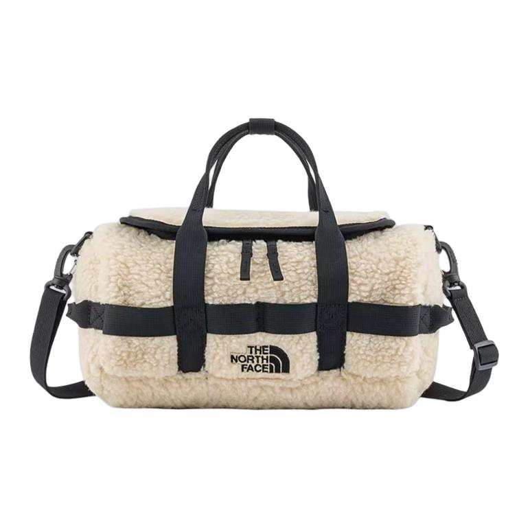 THE NORTH FACE 6L Portable Crossbody Bag, Shoulder Bag, Outdoor Bag Faux Sherpa Gravel Sand Women's