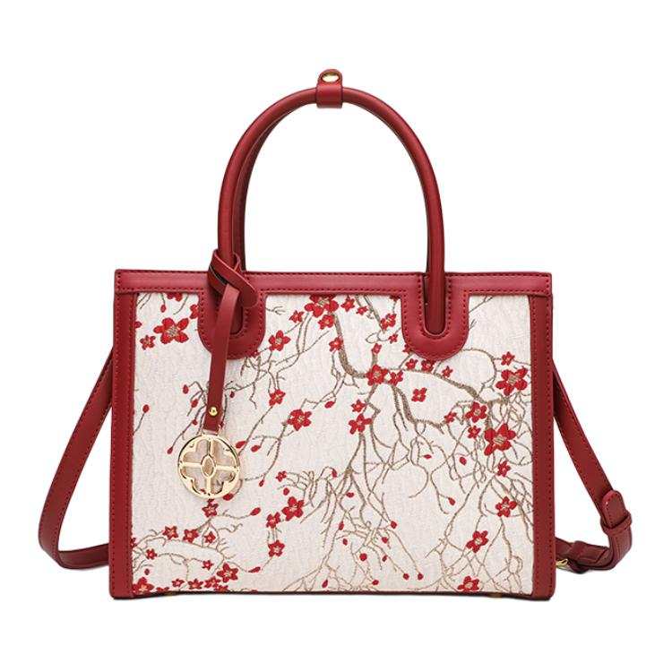PAYOT PAYOT Microfiber Synthetic Leather Handbag Regular Women's Burgundy
