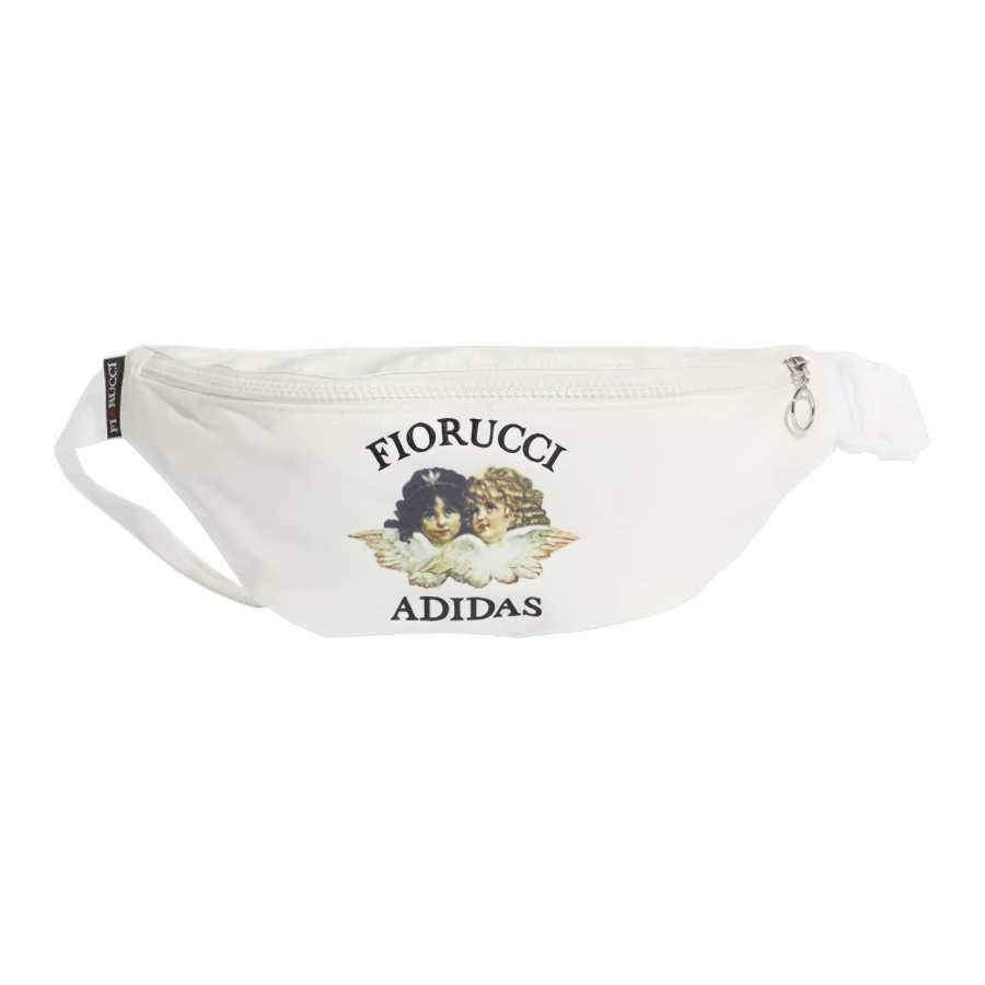 Adidas Originals FIORUCCI Collaboration Nylon Shoulder Bag, Crossbody Bag, Sling Bag, Fanny Pack Regular Women's White