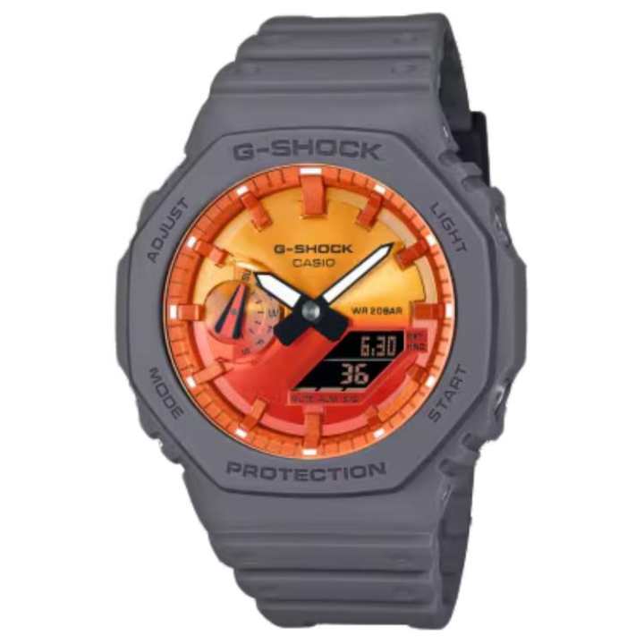 CASIO CASIO Men Yellow Watch GA-2100FL-8AJF