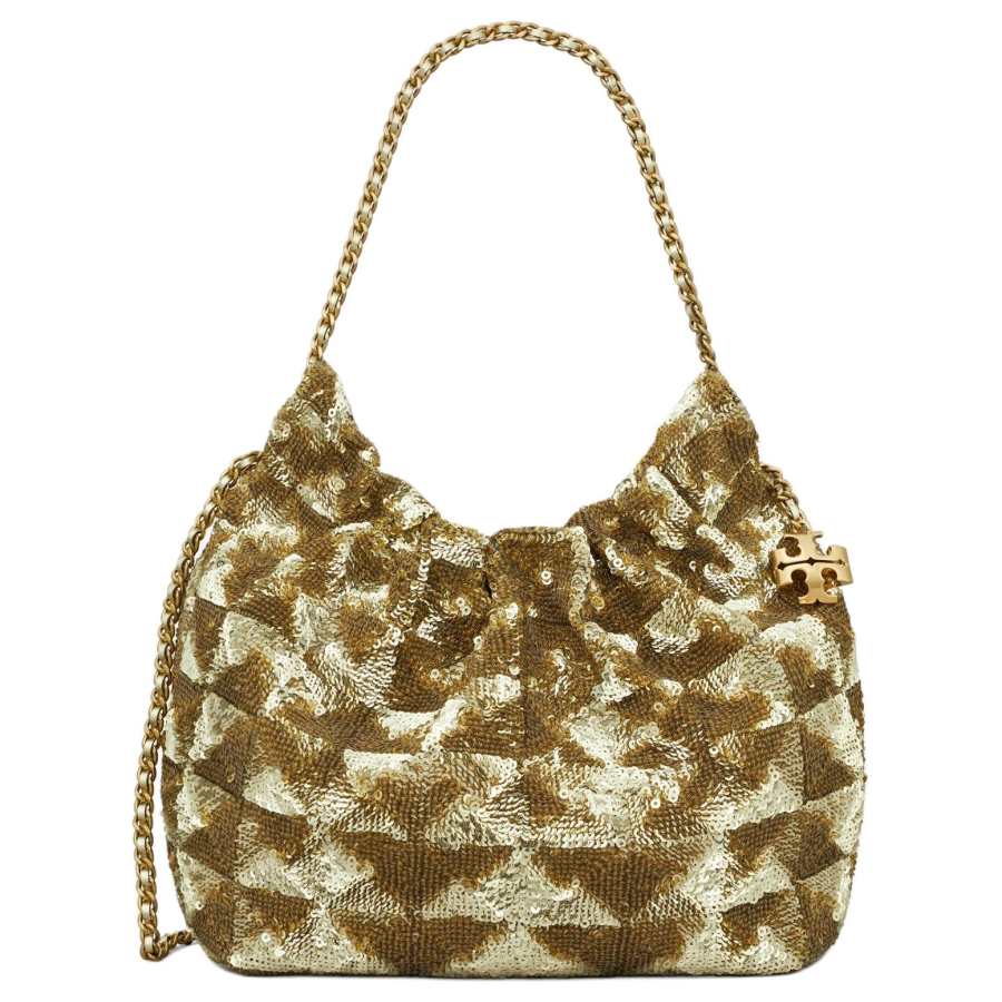 TORY BURCH Fleming PE Polyethylene Handbag, Shoulder Bag, Crossbody Bag Mini Women's Gold