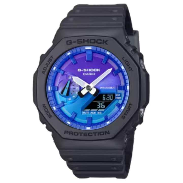 CASIO CASIO Men Blue Watch GA-2100FL-1AJF