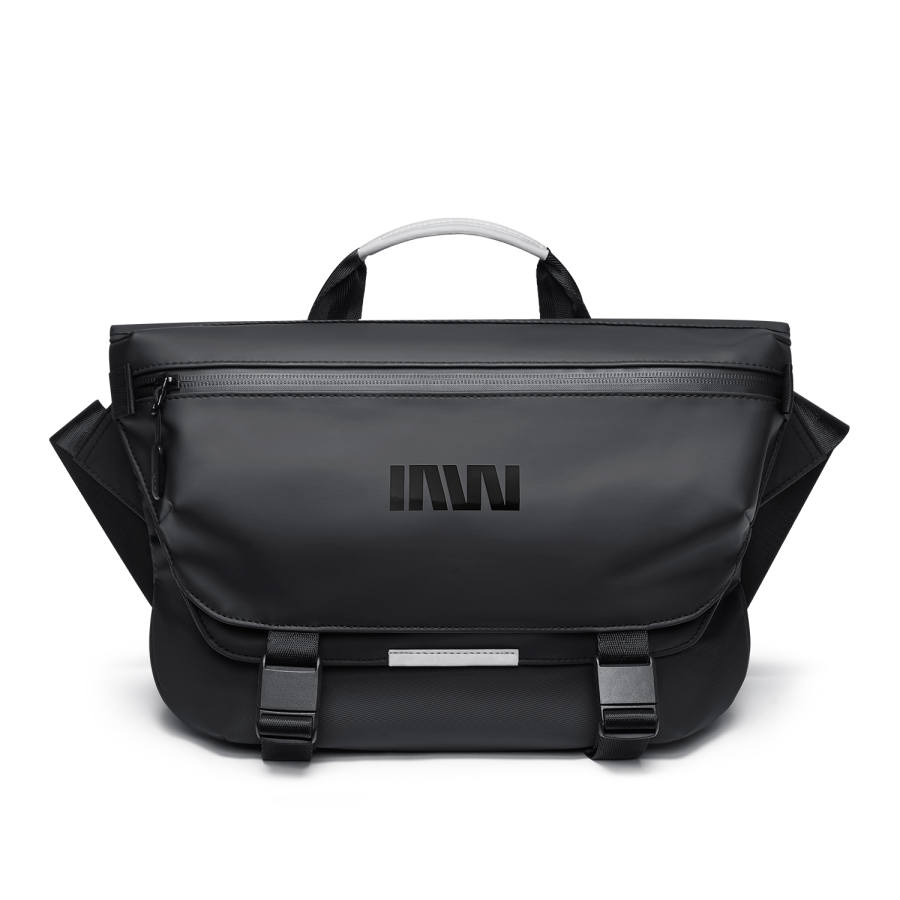 SEPTWOLVES Artificial Leather Crossbody Bags Regular Men's Black