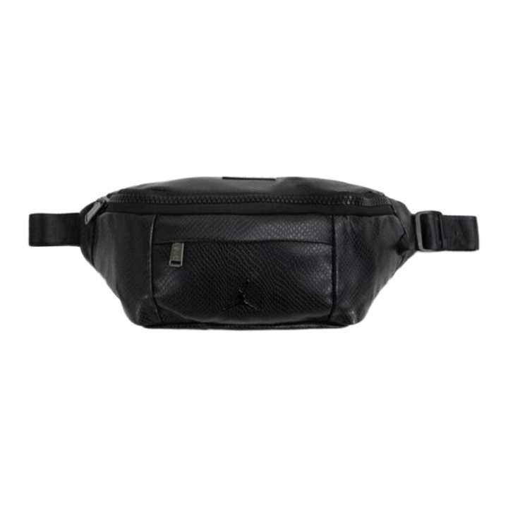 Jordan Jordan Casual Artificial Leather Crossbody Bag, Sling Bag, Fanny Pack Regular Unisex Black