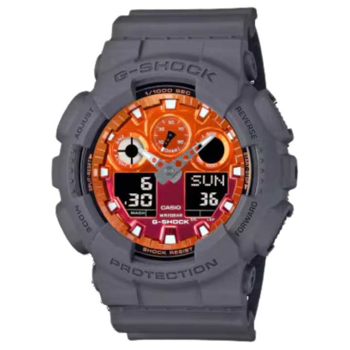 CASIO CASIO Men Orange Watch GA-100FL-8AJF
