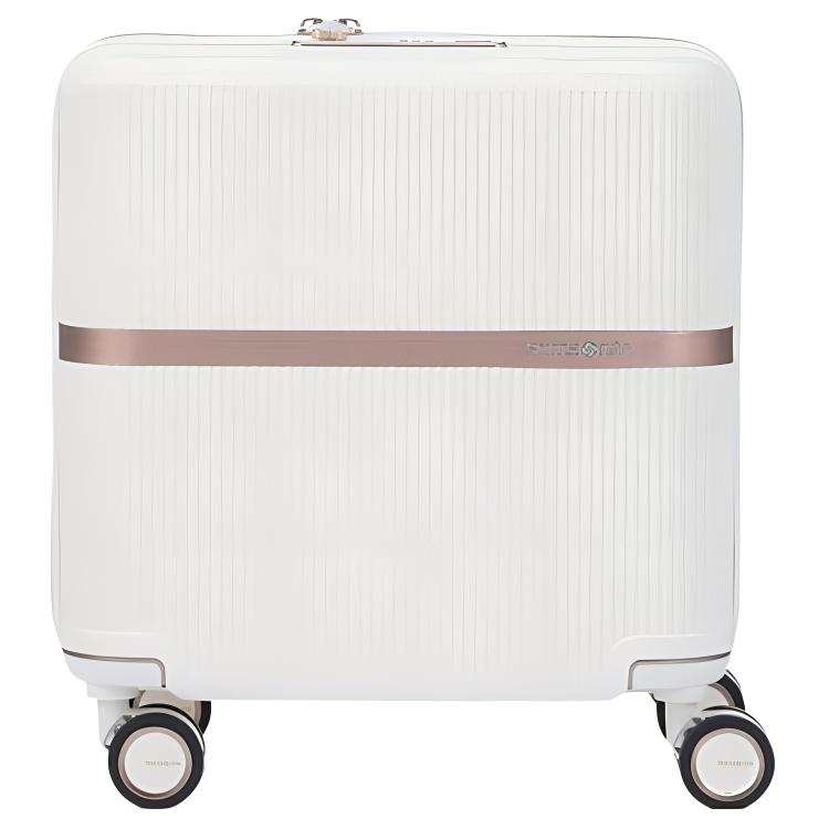 SAMSONITE MINTER Polycarbonate Luggage Suitcase For Air Travel 15 Inch Unisex Ecru