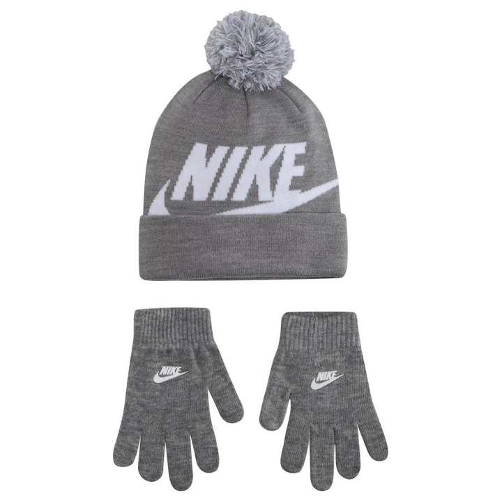 Nike Nike Kids Logo Intarsia Beanie And Gloves Box Set