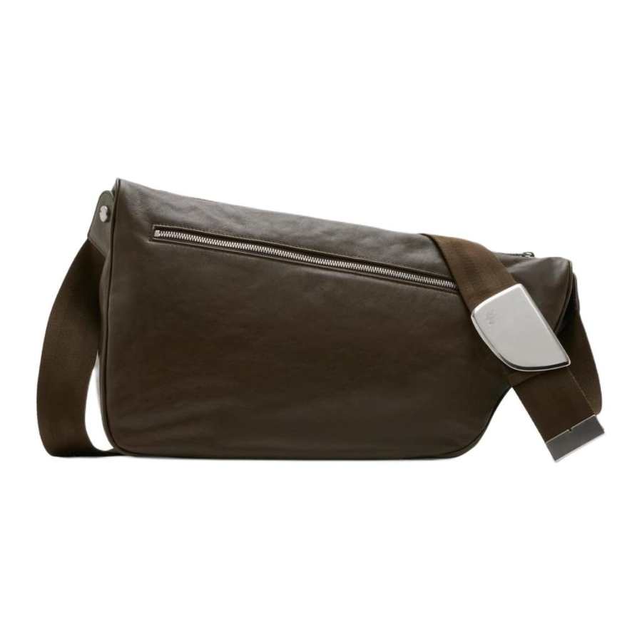 Burberry Lambskin Messenger Bag, Crossbody Bag, Shoulder Bag Large Men's Military