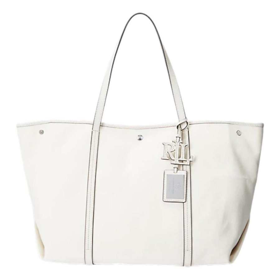 LAUREN RALPH LAUREN Natural Fiber Handbag Regular Women's White