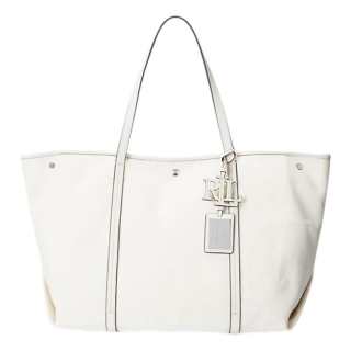 LAUREN RALPH LAUREN Natural Fiber Handbag Regular Women's White