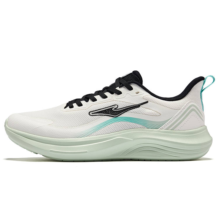Erke Cushioning Breathable Low top Running Shoes Men's Microcrystal White Jet Black
